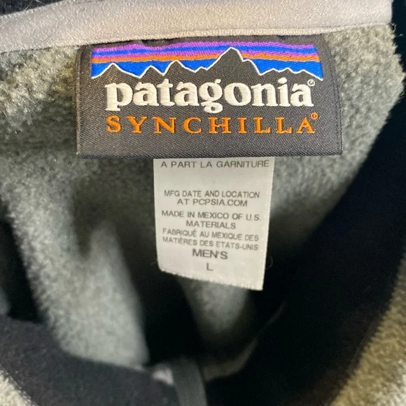 Patagonia Men's Synchilla Gray Fleece Men's Vest L - Picture 4 of 9